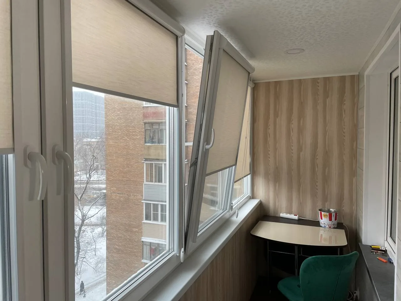 Остекление балкона ПВХ в Москве — вид после ремонта